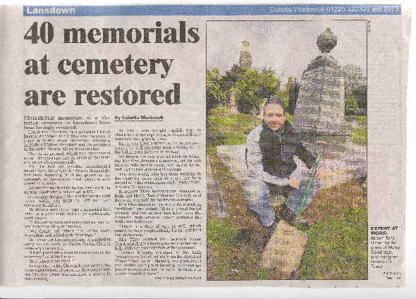 Lansdown memorials