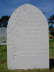 Flowers carved in face of headstone